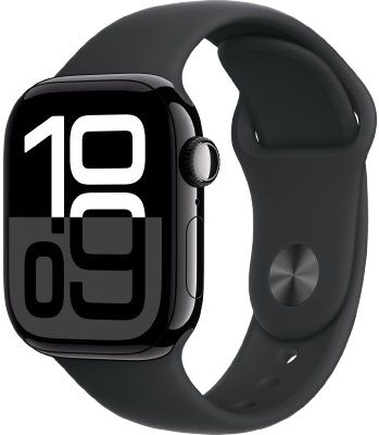 Buy Apple Watch Series 10 42mm Jet Black Aluminium Case With Black Sports Band with Cheapest Price in Lahore Pakistan