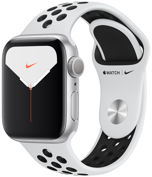 Apple Watch Series 5 44mm Gps Silver Aluminum Case With Pure Platinum Black Nike Sport Band Price In Pakistan