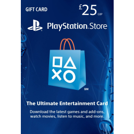 Sony PlayStation Store 25£ PSN Gift Card - PS3/ PS4/ PS Vita UK Region [Digital Code]