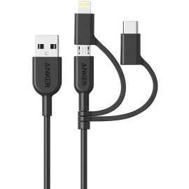 Anker Powerline II USB-A to Lightning Cable (3 ft 3-in-1)