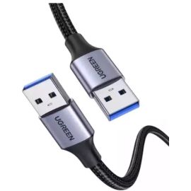 UGreen 80791 USB-A Male To USB-A Male USB 3.0 Aluminium CASE Braided Cable 2M Black