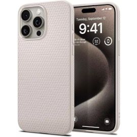 Spigen Apple iPhone 15 Pro Max Liquid Air Case Natural Titanium – ACS07212