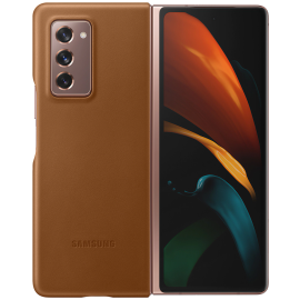 Samsung Galaxy Z Fold2 5G Leather Cover Brown