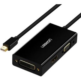 Ugreen 20418 MINI DP To HDMI/VGA/DVI Converter – Black