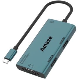 Amaze Type C to Dual HDMI + VGA + Audio Hub - A324