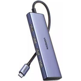 UGreen 20956A USB-C TO HDMI HUB Adapter 3X USB-A 3.0 SD/TF