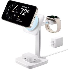 ESR HaloLock 3-in-1 Watch Wireless Charging Set US Plug – White