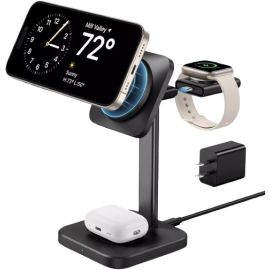 ESR HaloLock 3-in-1 Watch Wireless Charging Set US Plug – Black