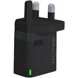 Rofee RG-130 Dual Port USB-A&C 30W Smart & Fast Wall GaN Charger Without Cable 3 Pin