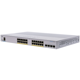 Cisco CBS350-24P-4G-EU 24 10/100/1000 PoE+ ports with 195W power budget + 4 Gigabit SFP Switch