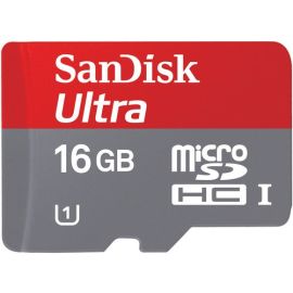 SanDisk 16GB microSDHC Memory Card Ultra Class 10 UHS-I