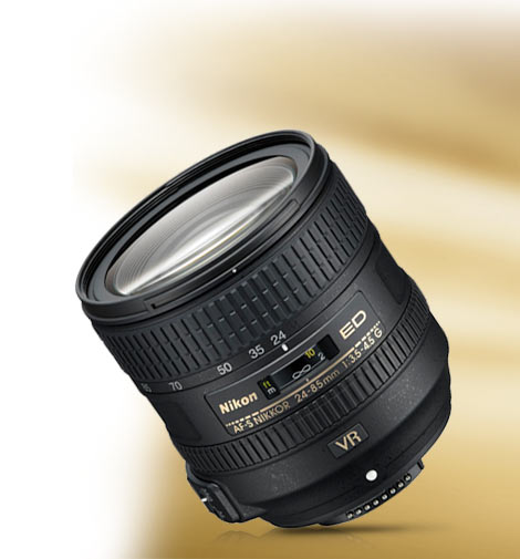 Nikon AF-S NIKKOR 24-85mm f/3.5-4.5G ED VR lens 