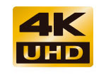 4K is an emerging standard for digital motion picture resolution. 4K UHD is 3840x2160 and provides four times as much resolution as Full HD (1920x1080).