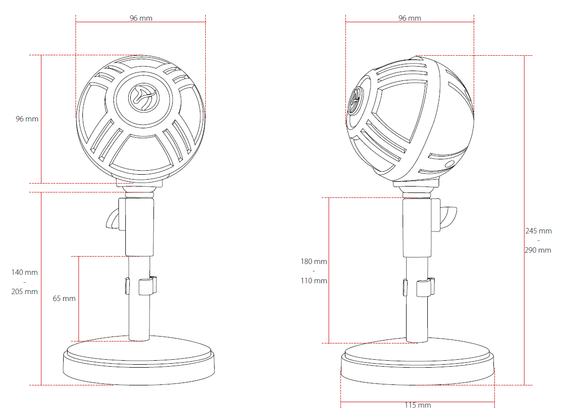 Sfera microphone Measurements Picture