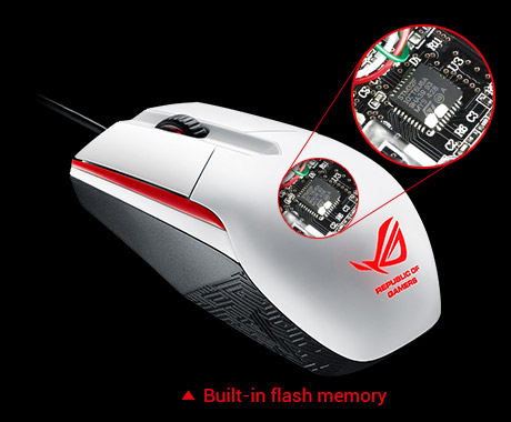 ASUS Republic of Gamers Sica Mouse (Steel Gray) Model P301 Price in